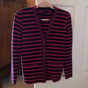 J crew twinset cotton tank sweater cardigan